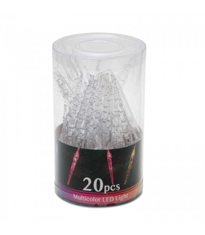 sir lumini 20 led turturi de gheata multicolor pe baterii 2m phenom lighting technology 4