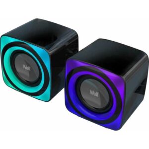 Sistem de boxe Well 2.0 BRW01 USB 18W lumina RGB Bluetooth SPKR-MM2.0-BRW01-WL