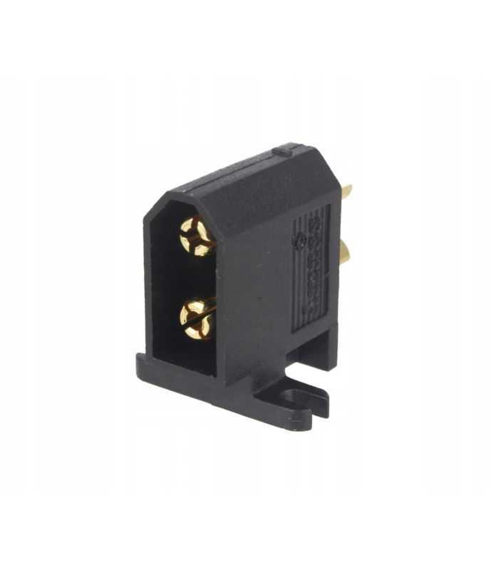 Soclu alimentare DC XT60 tata 2 pini lipire neagra 30A 500V