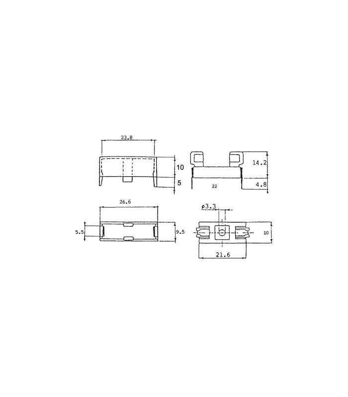 soclu cu protectie sigurante cilindrice 5x20mm 6a 250v 20mohm proffuse zh32 4