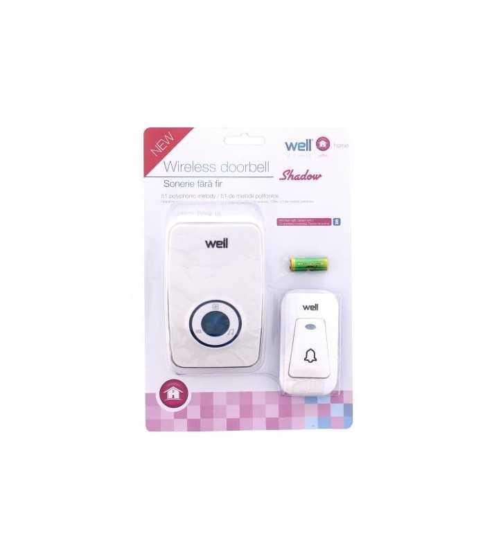 sonerie fara fir 220v raza de acoperire 150m 15 tonuri muzicale well 3