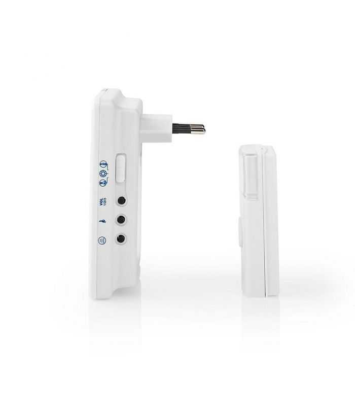 Sonerie Fara Fir 300m 36 Melodii 80db Ip44 Alb Nedis