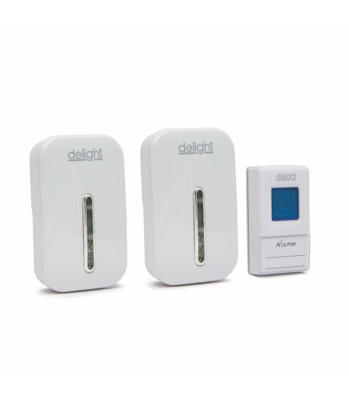 Sonerie fara fir cu 2 receptoare alimentare 230V 100m Delight