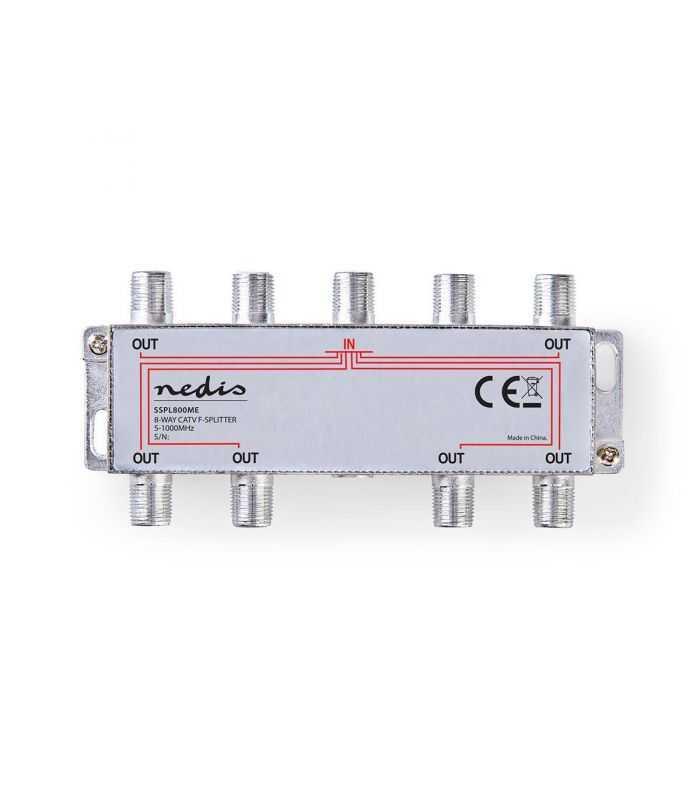 Spitter distribuitor semnal TV Nedis 8 cai 5-1000Mhz 11dB Max