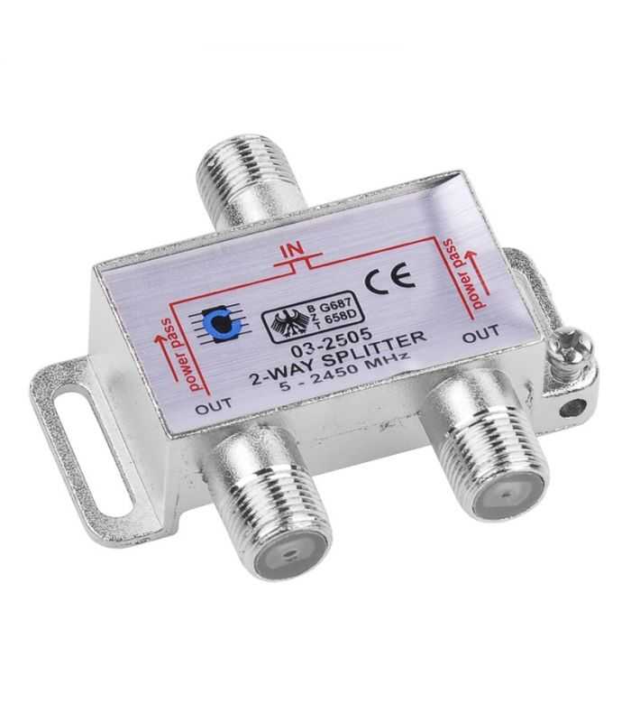 spliter 2 cai power pass 5 2450mhz cabletech zla0635 1