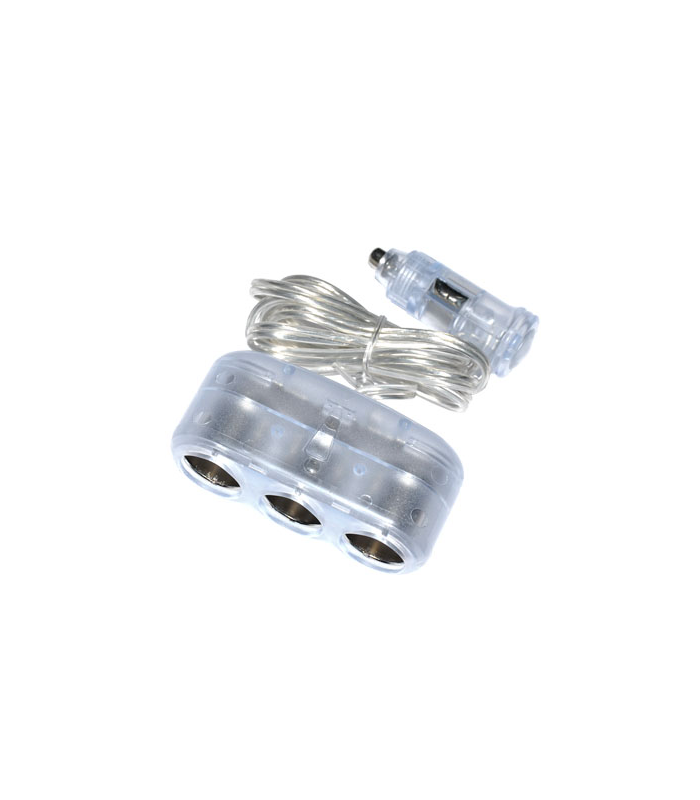 Spliter bricheta auto cu 3 iesiri cablu 1m