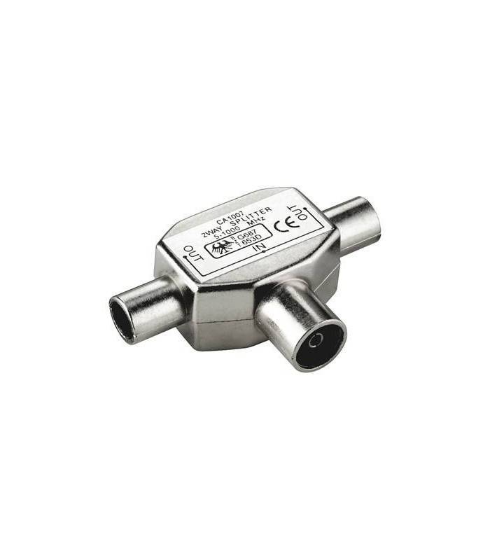 Splitter 2x coaxial tata la 1x coaxial mama 10-1000Mhz Goobay