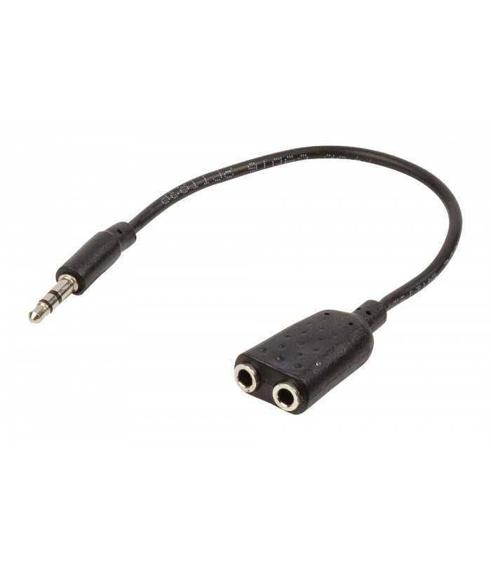 Splitter audio stereo 3.5 mm tata - 2x 3.5 mm mama 0.2m Valueline