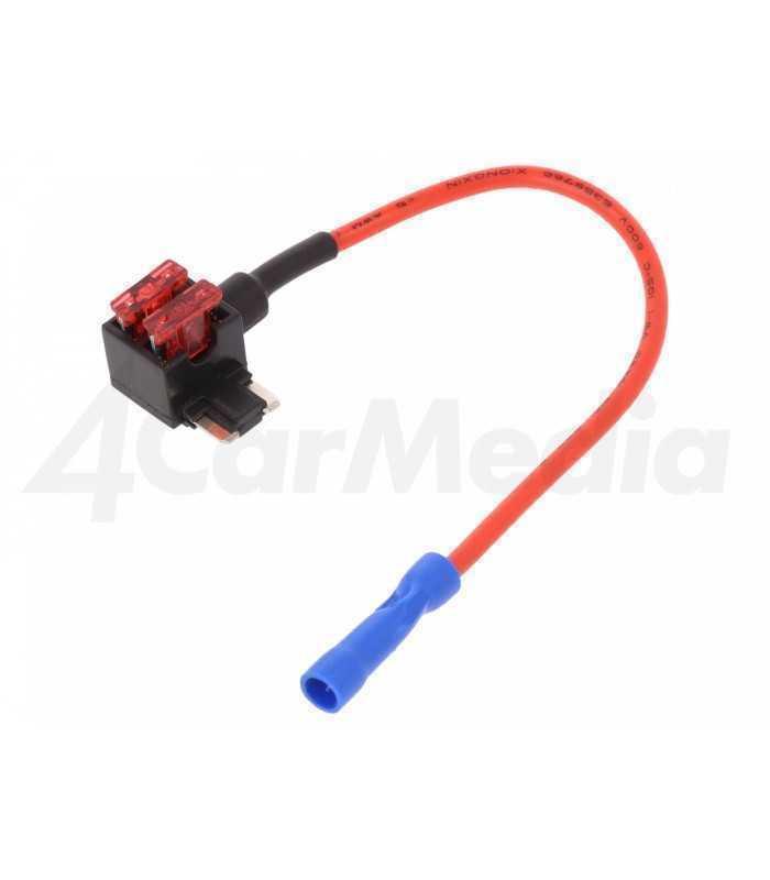 Splitter auto ACN 10A siguranta mini x2 1mm2 culoare rosu 4CarMedia
