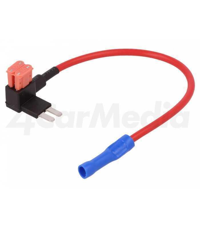 Splitter auto micro 10A 2 sigurante micro 1mm2 culoare rosu 4CarMedia