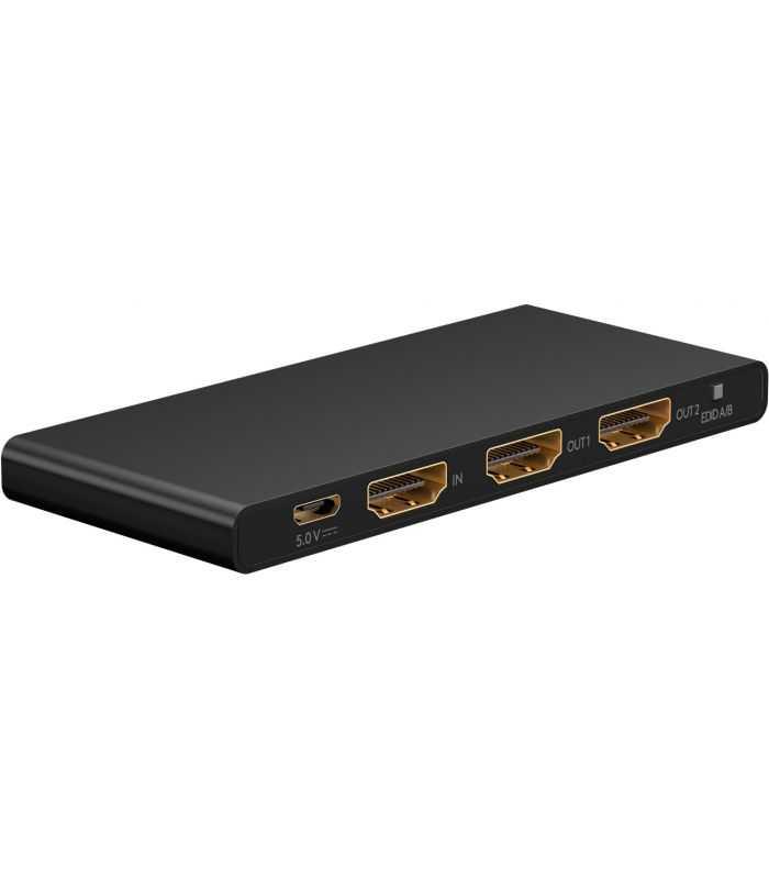 Splitter HDMI 4K 60Hz V2.0 1x HDM 1 la 2x HDMI activ Goobay 58481