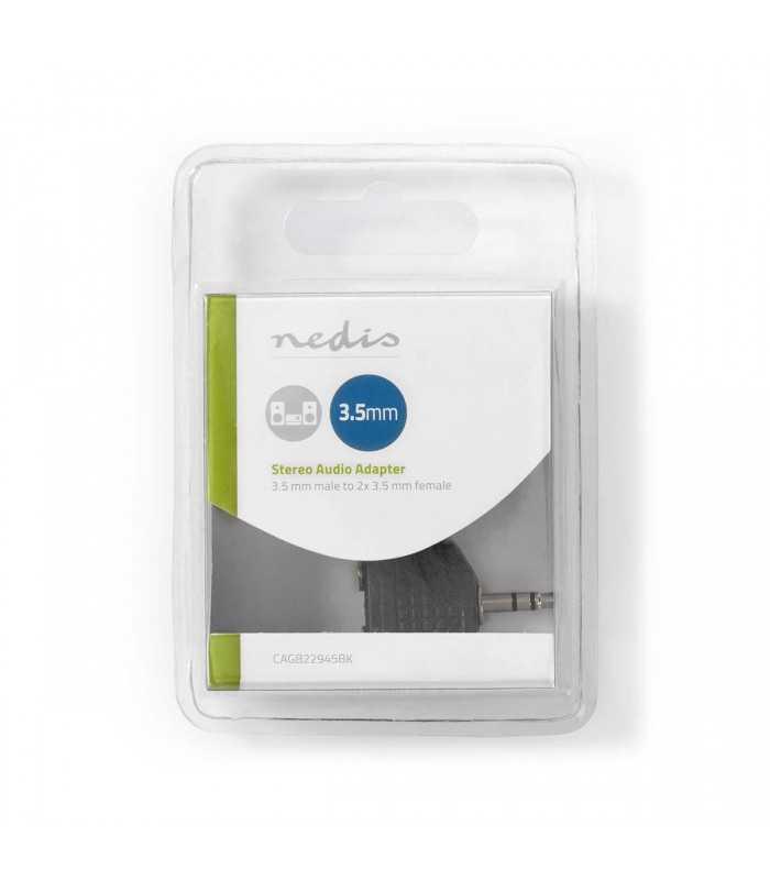 splitter jack audio 35 mm tata 2x 35 mm mama negru nedis 4