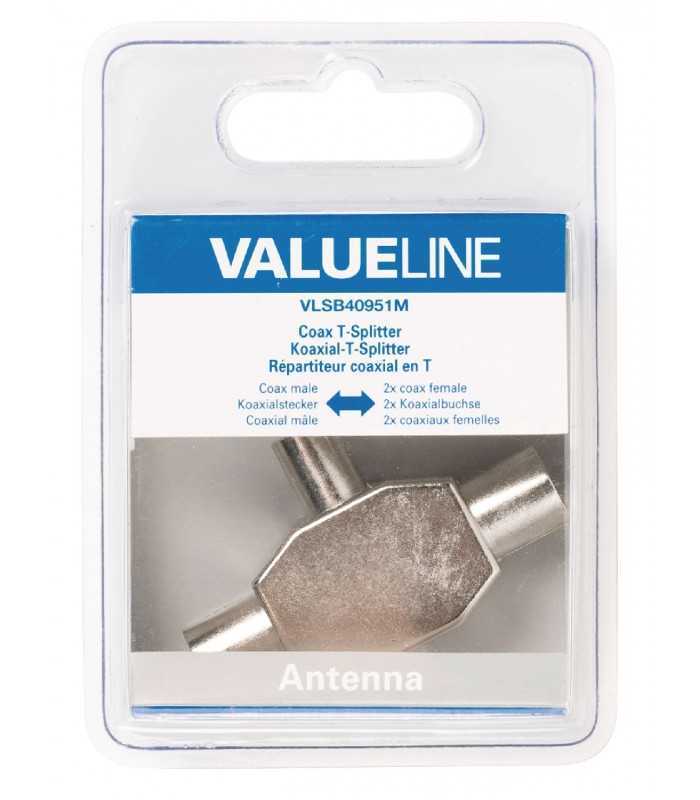 splitter t coaxial tata 2x coaxial mama valueline 3