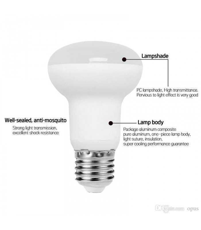 spot cu led r63 e27 8w 220v lumina calda well 1