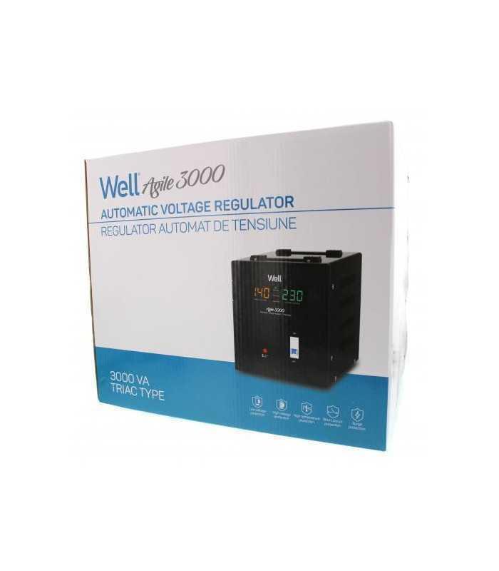 stabilizator automat de tensiune agile 3000va 2100w well 4