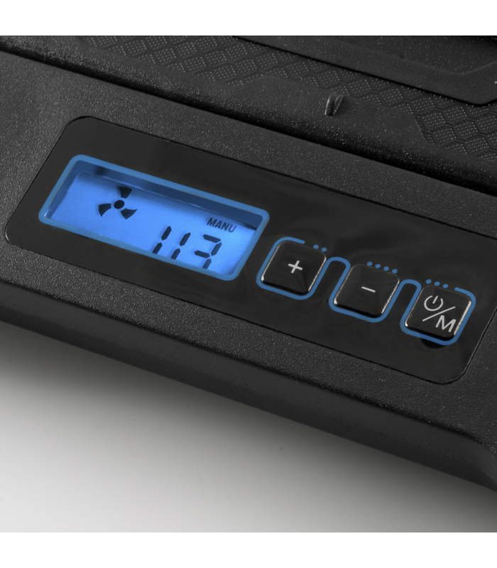 stand cu sistem de racire pentru notebook gaming 5 ventilatoare si ecran lcd ngs 1