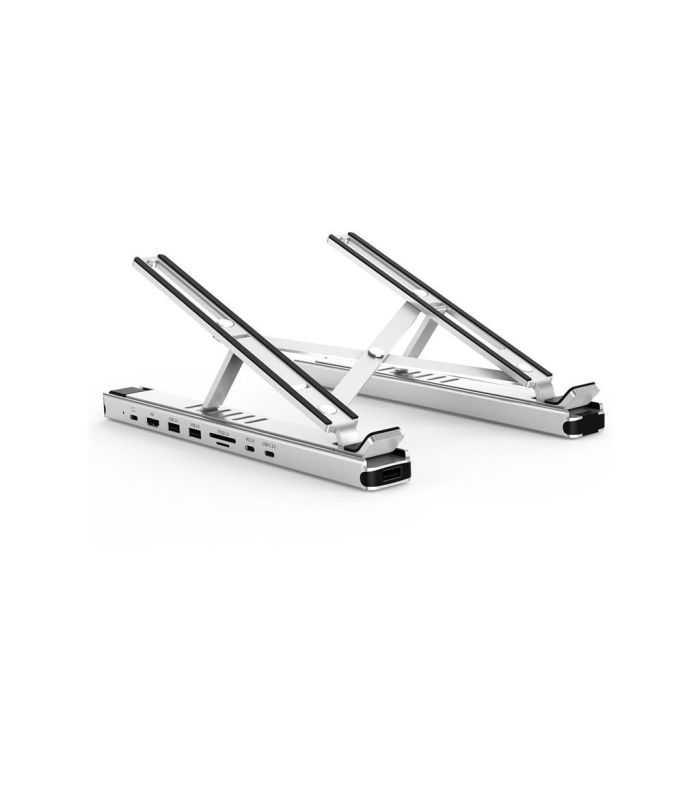 Stand Laptop 9in1 Si Hub Usb Type C Docking Station Reglabil Aluminiu Choetech Hub M43 Sl V1