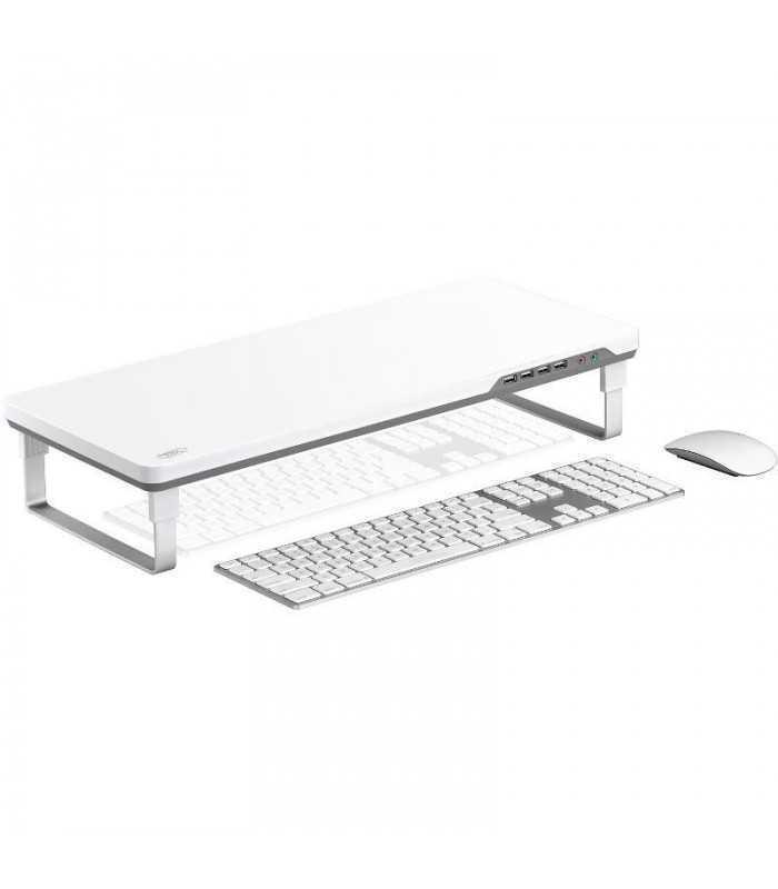 stand monitor alb cu gri deepcool m desk f1 1