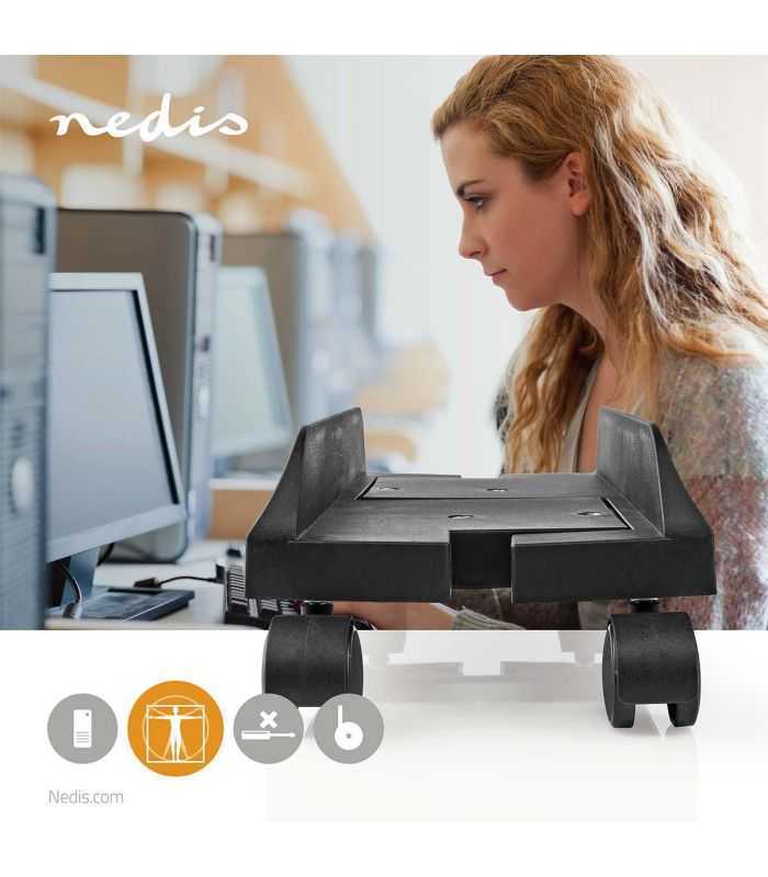 stand pc nedis latime reglabila 4 roti blocabile 1