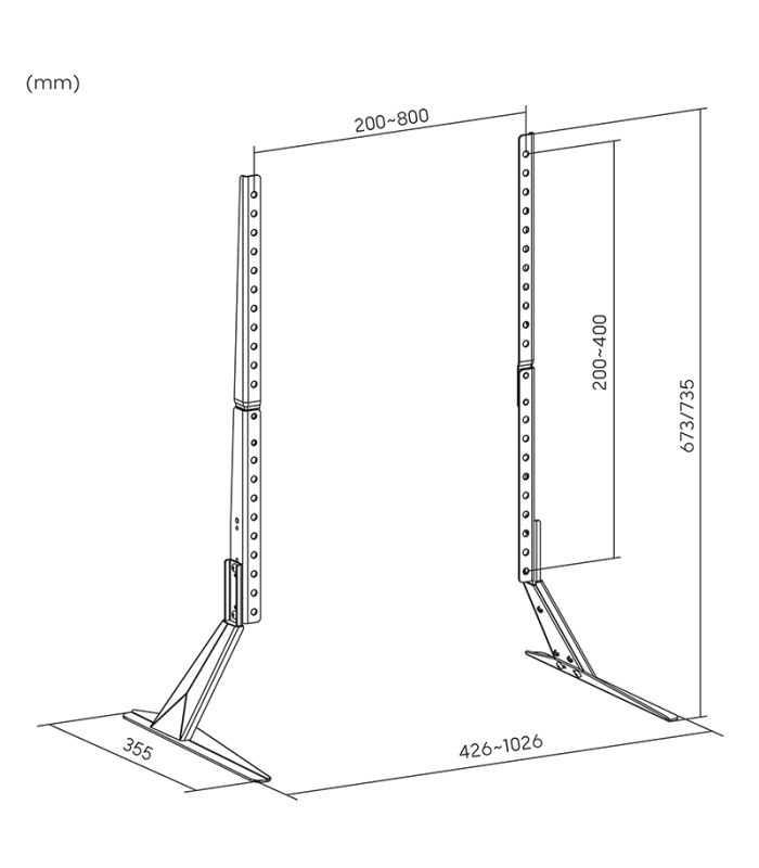 Stand Picioare Tv Led 23 75 40kg Krugermatz Km1309