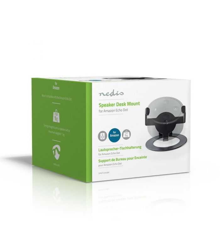 stand portabil pentru difuzorul amazon echo dot max 1kg nedis 5