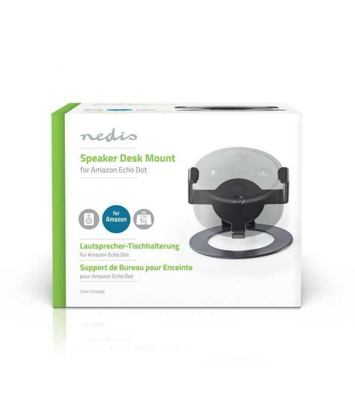 stand portabil pentru difuzorul amazon echo dot max 1kg nedis 6