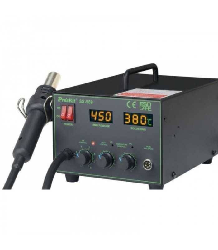 statie de lipit smd 2 in 1 cu aer cald ss 989b proskit 3