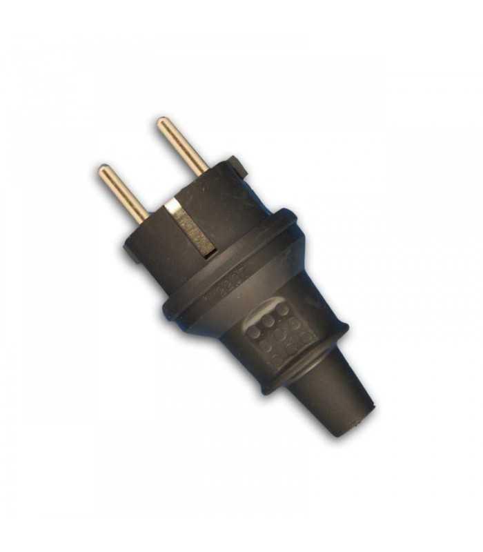 stecher 16a 250v ip44 negru 2237 kemot 1
