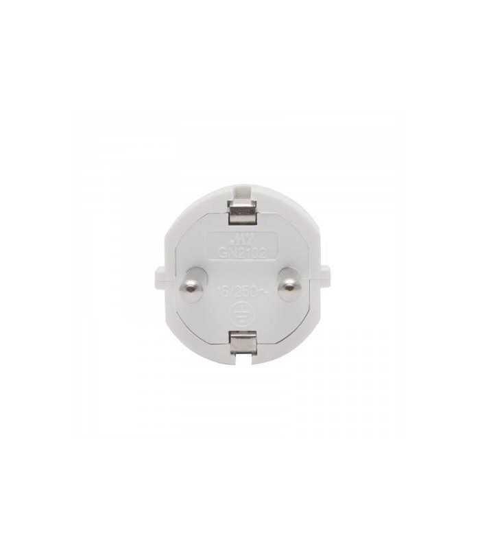 stecher 250v 50hz 16a schuko tata alb 1