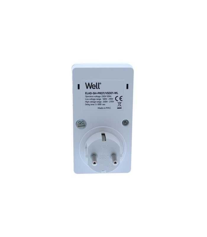 Stecher Schuko 16a 3680w Cu Protectie La Joasa Si Inalta Tensiune Ecran Digital Well