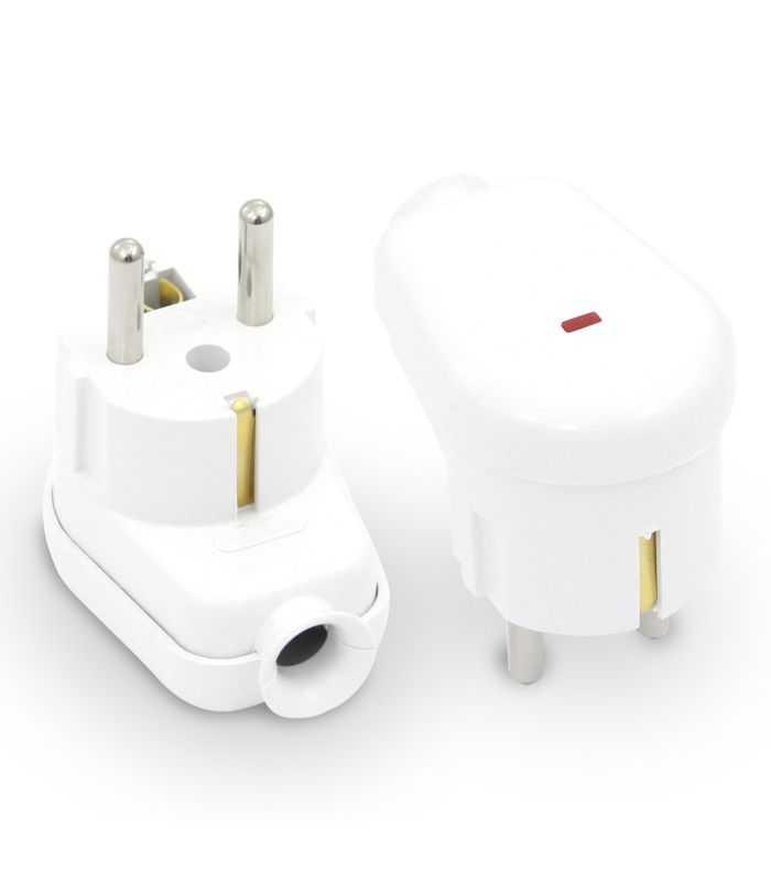 Stecher Shuko Iesire Laterala Alb Cu Martor Led Wt 16u S We Plastrol