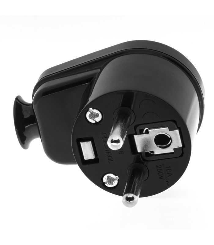 Stecher Shuko Iesire Laterala Negru Wt 16u Bk Plastrol