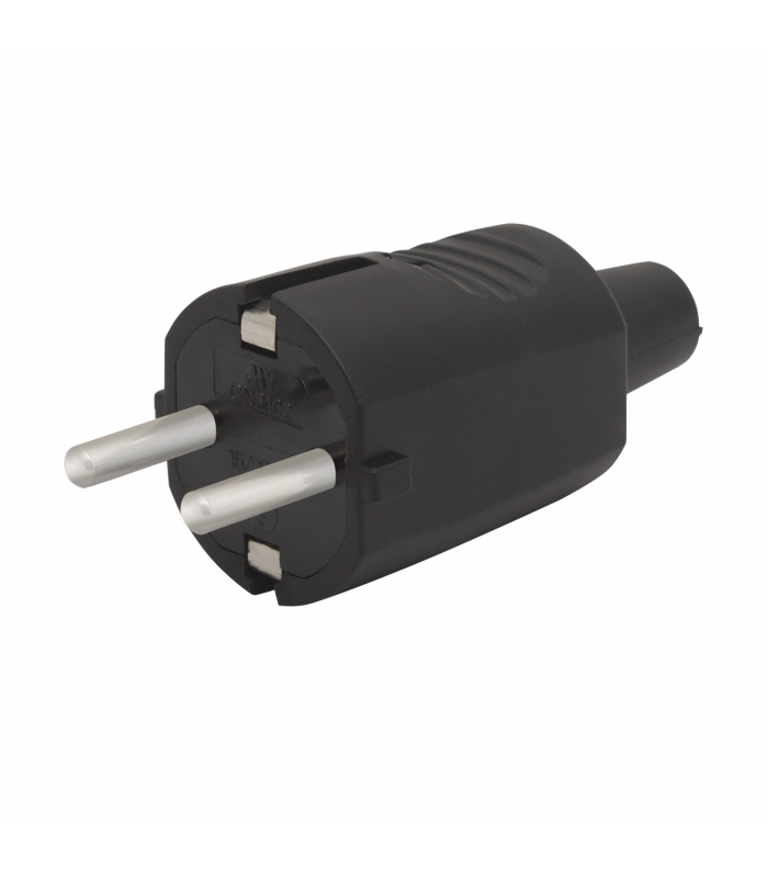 Stecher volanta 250V 50hz 16A neagra