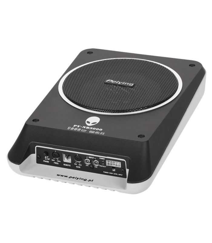 SUBWOOFER ACTIV 200W 4 OHMI 30Hz - 200Hz PY-NB3000 ALIEN 350x235x70 mm Peiying