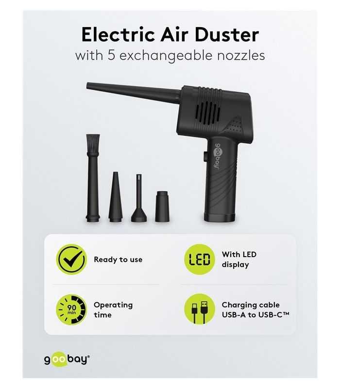 Suflanta De Aer Mobila 35000rpm Pentru Curatare Fara Contact A Accesoriilor Pc Etcgoobay 61667