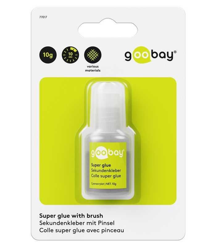 super glue flacon cu pensula 10gr goobay 1