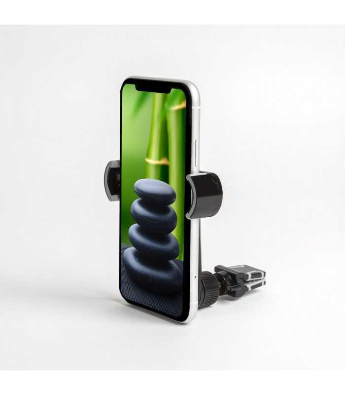 suport auto de telefon cu fixare in grilajul de aerisire negru mnc 2