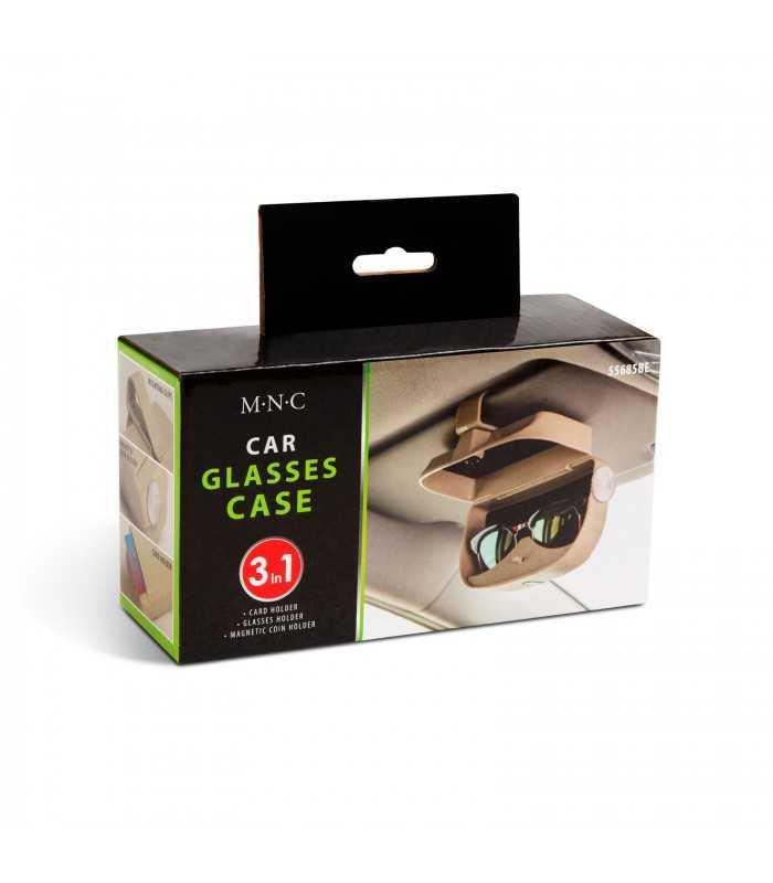suport auto pentru ochelari si carduri autoadeziv bej m n c 5