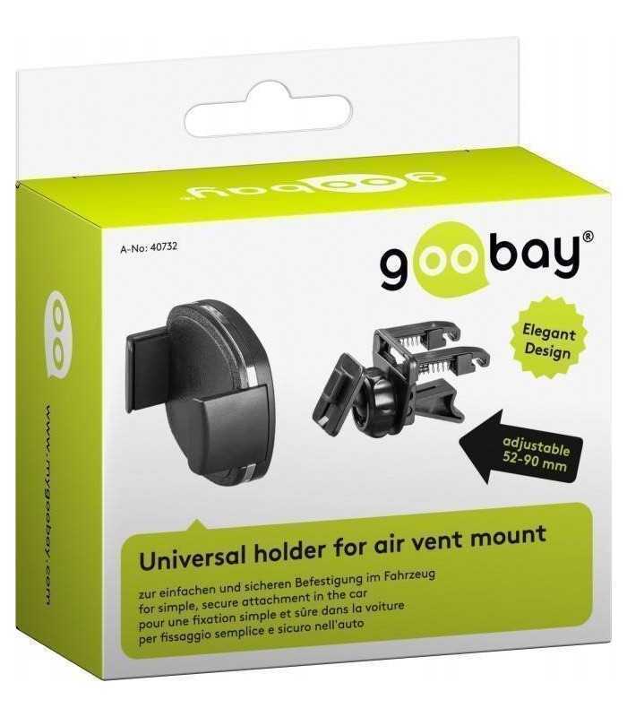 suport auto pentru telefon cu prindere la ventilatie goobay 3