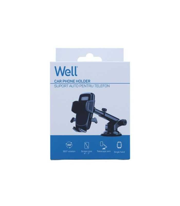 Suport Auto Pentru Telefon Cu Ventuza Well Sca07