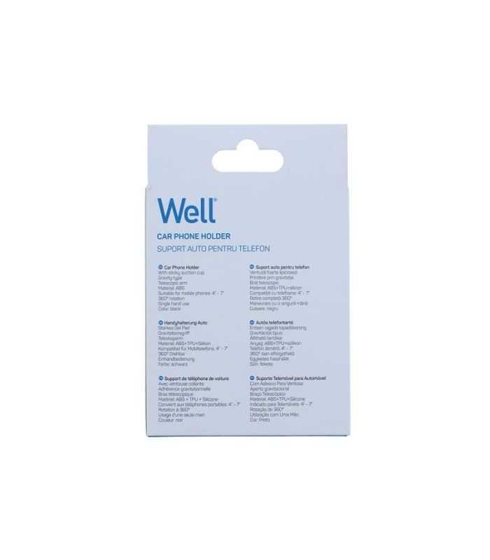 Suport Auto Pentru Telefon Cu Ventuza Well Sca07