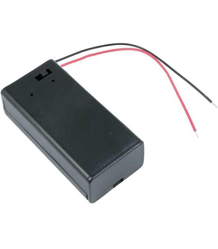 Suport Baterie 1x 9v 6f22 6lr61 Cu Fire 150mm Cu Comutator Neagra Comf Sbh 9vas