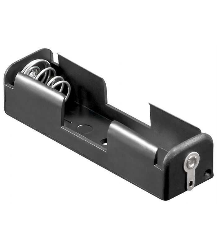 Suport baterie 1x AA R6 cu lamela pentru lipire negru 11489 Goobay
