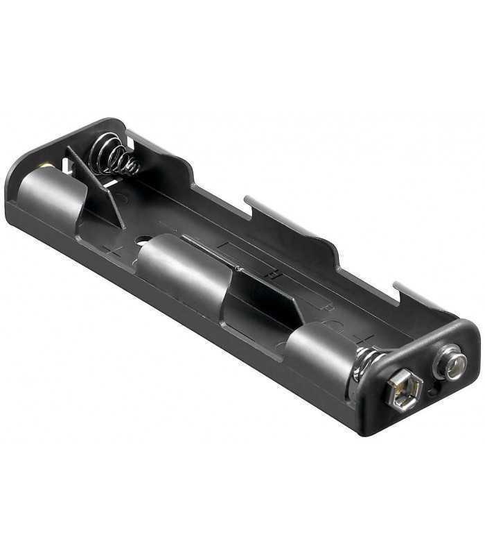 Suport baterie 4x AA R6 cu mufa de conectare 9V Goobay