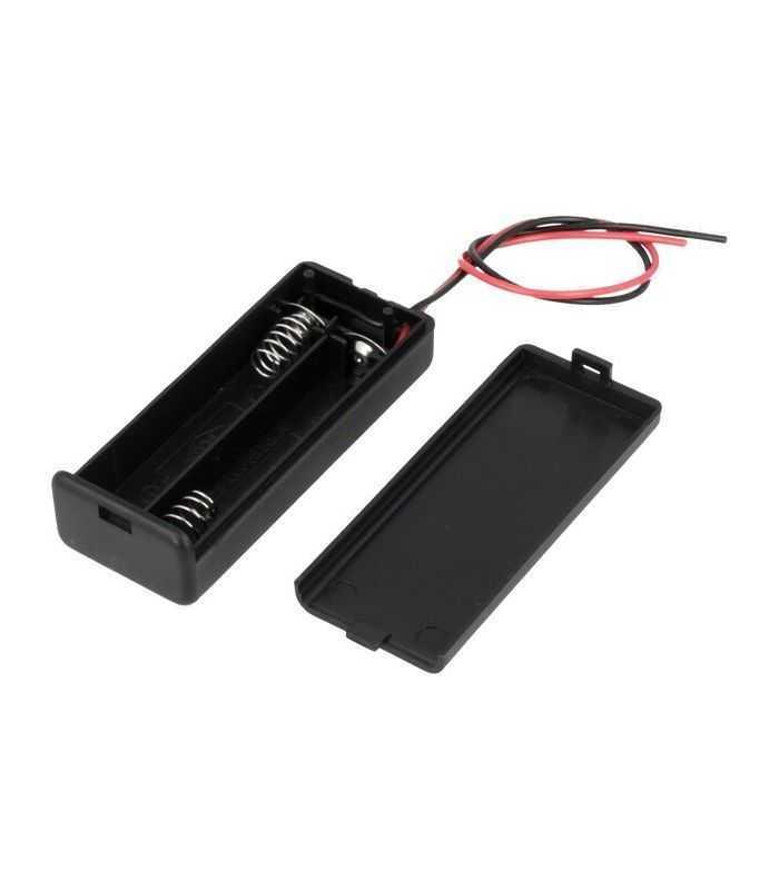 Suport baterii 2x AAA montare cu capac terminal cabluri 150mm COMF SBH-421-1A