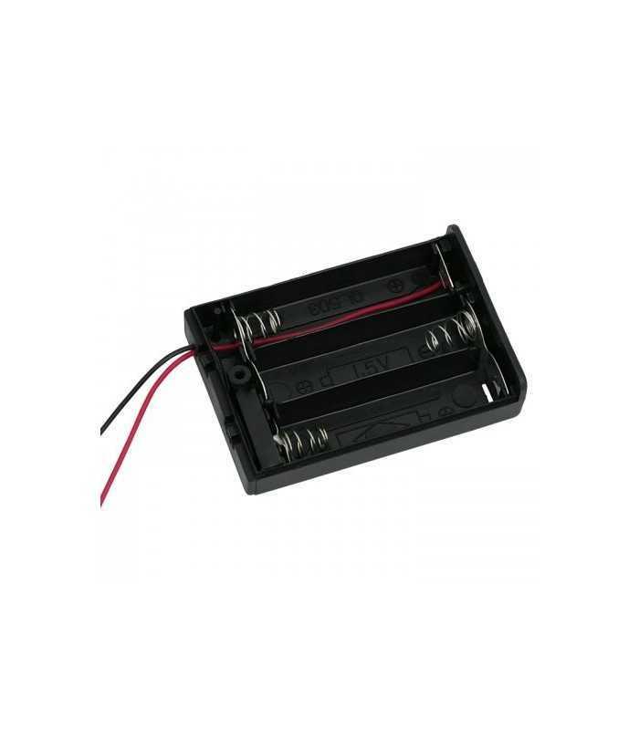 suport baterii 3x aa cu capac intrerupator si fire 1