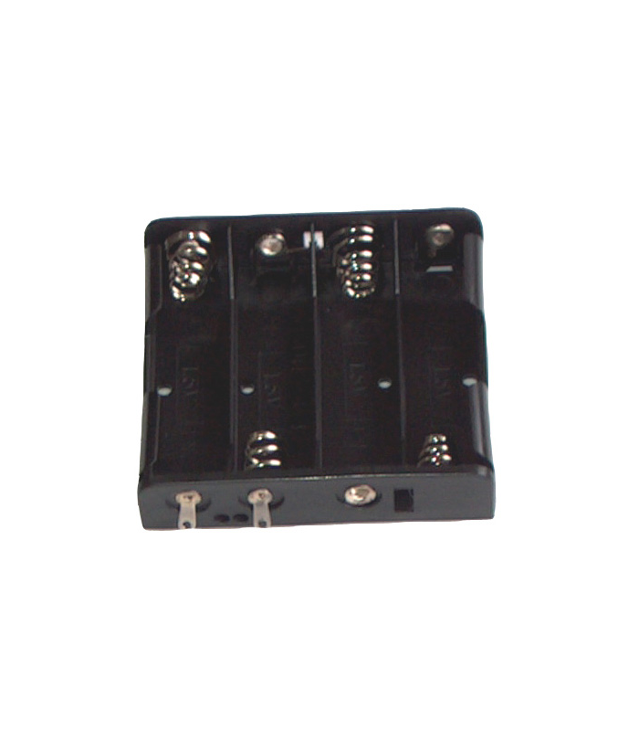 Suport baterii 4x AA cu contacte pentru lipire