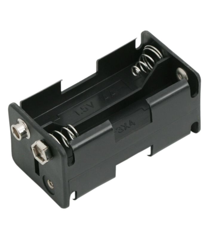 Suport baterii 4x AA cu mufa de conectare 9V