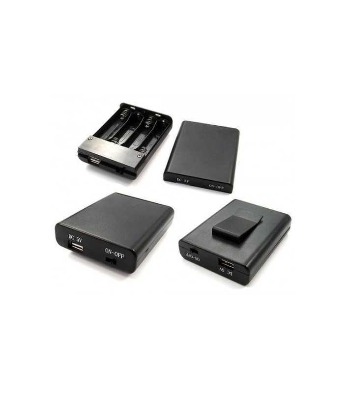 suport baterii aa r6 x4buc cu suport si capac cu terminal mama usb a comf sbh341 3s usb 4