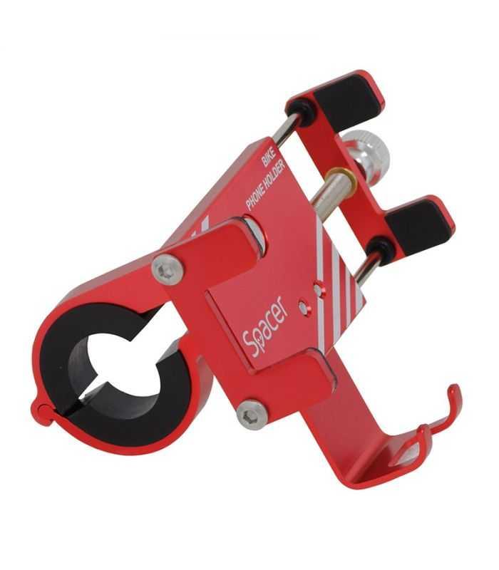 suport bicicleta metalic rosu spacer spbhr 3